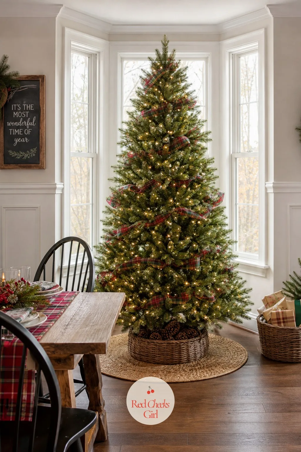 National Tree Company 7ft Pre-Lit Dunhill Fir Artificial Christmas Tree — Half a foot shorter than its 7.5 foot sibling, this one fits a family room with a