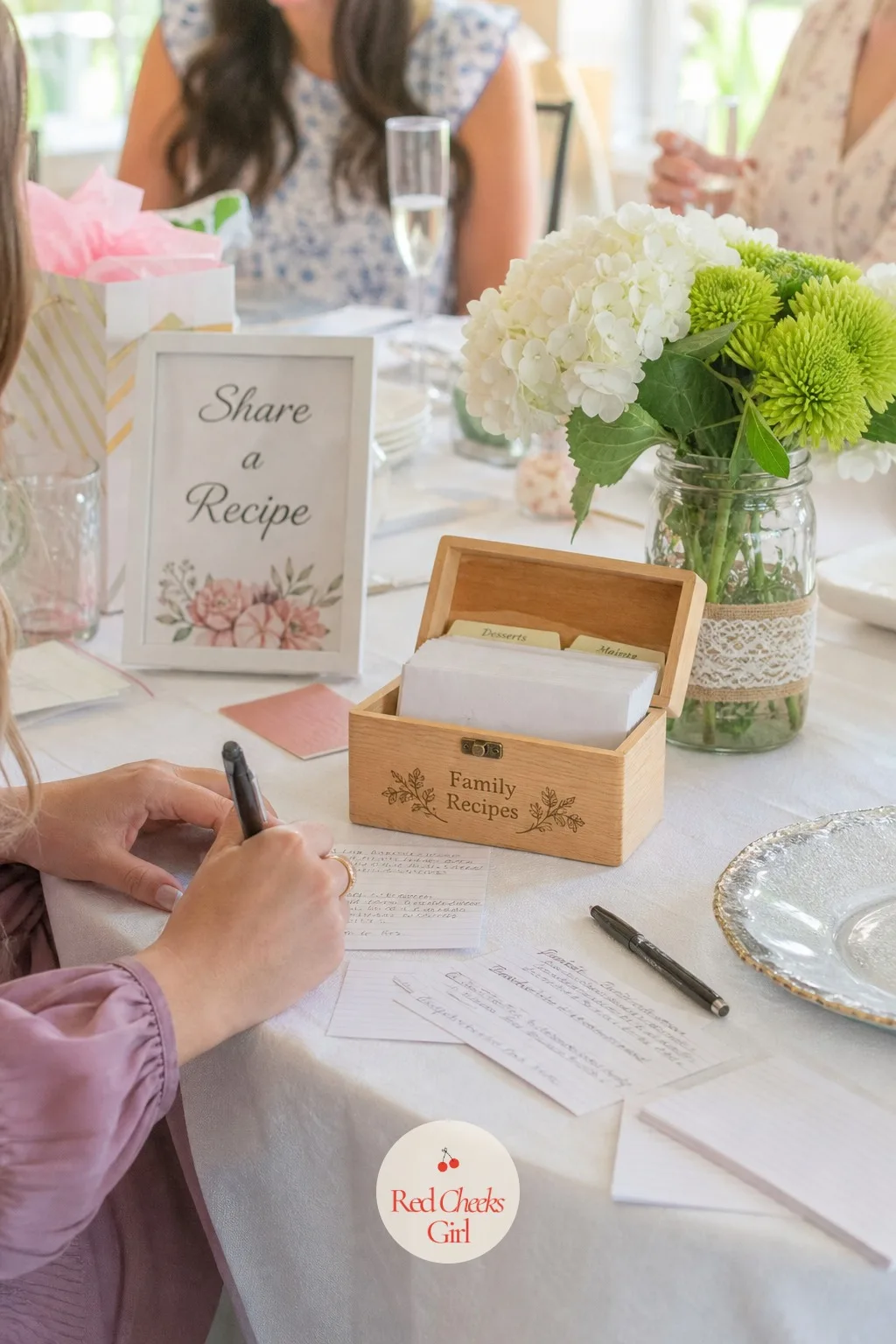 Family Recipe Card Box — Good for a crowd heavy with mothers and grandmothers, the kind who show love through food more easily than words. Baby shower