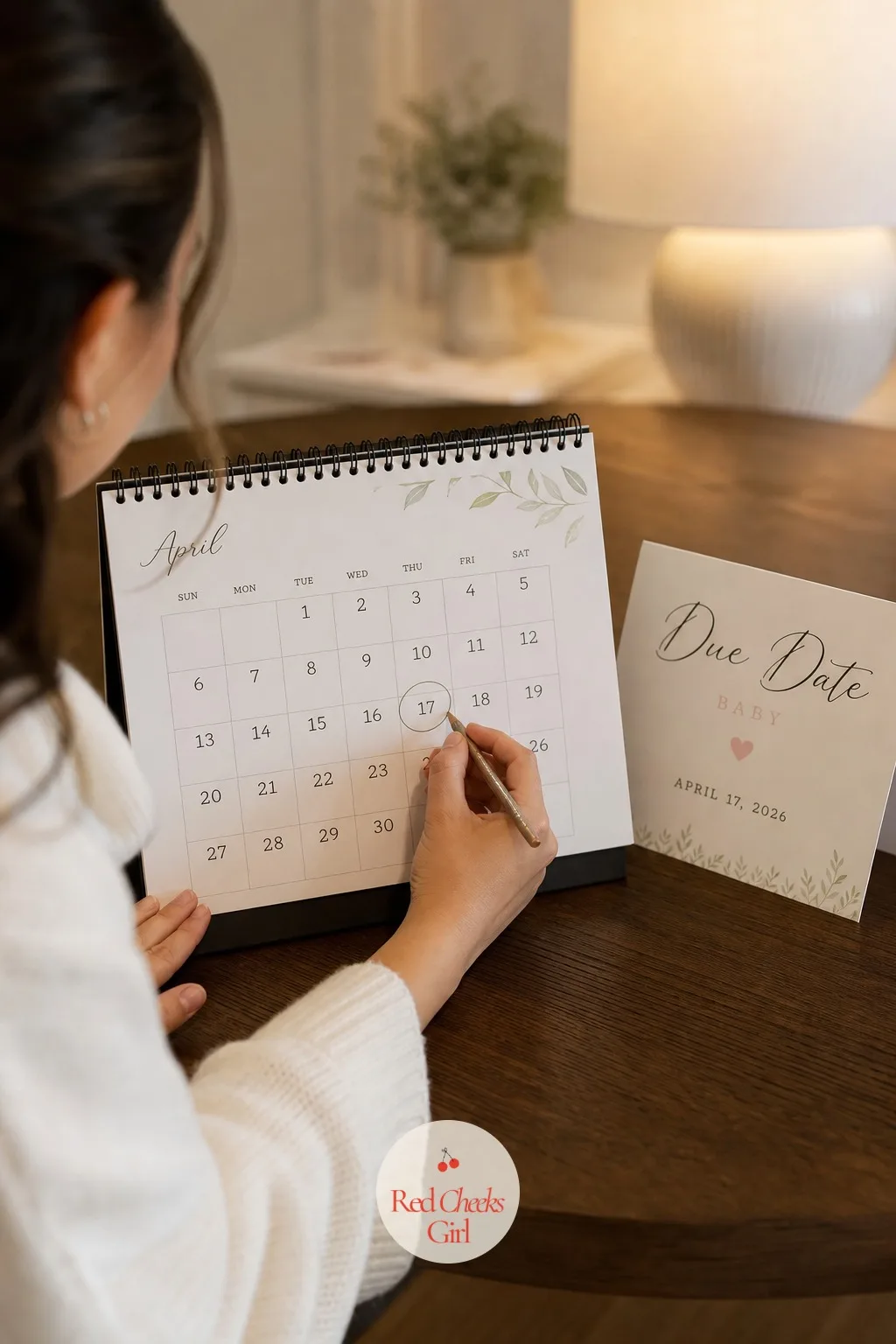 Pick the Date With the Guest of Honour, Not Around Her — A wall calendar sits open on a desk, one Saturday circled in pencil, a due-date countdown pinned