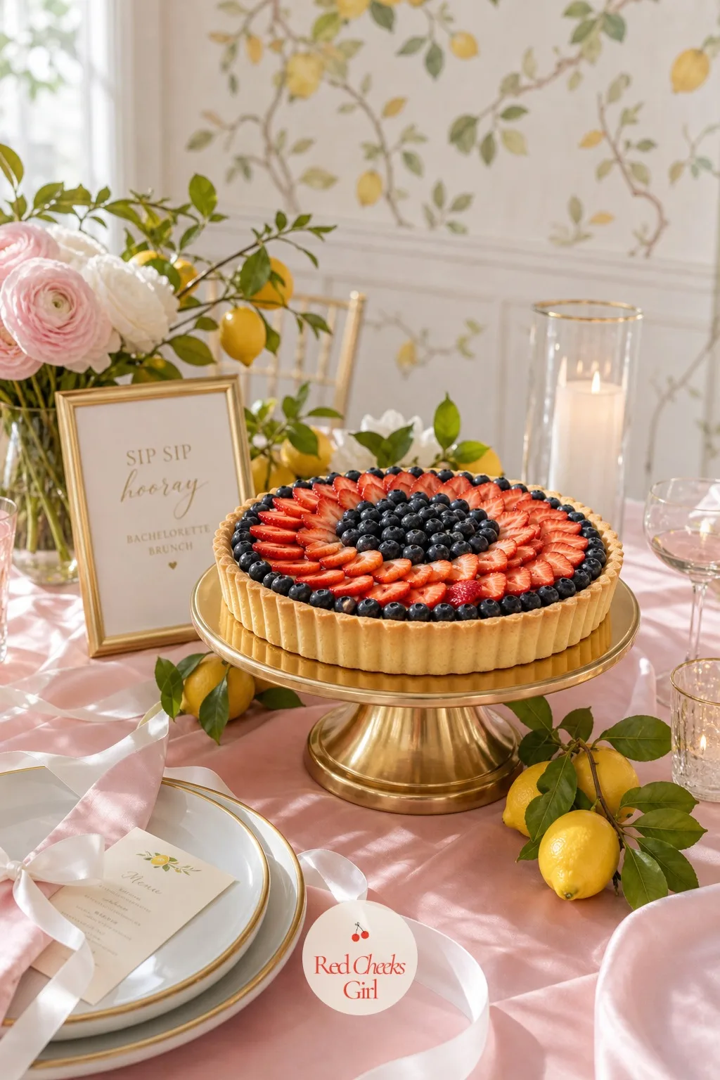 The Fruit Tart — Dessert at a brunch has to feel like the right size, not a second meal. Bachelorette brunch