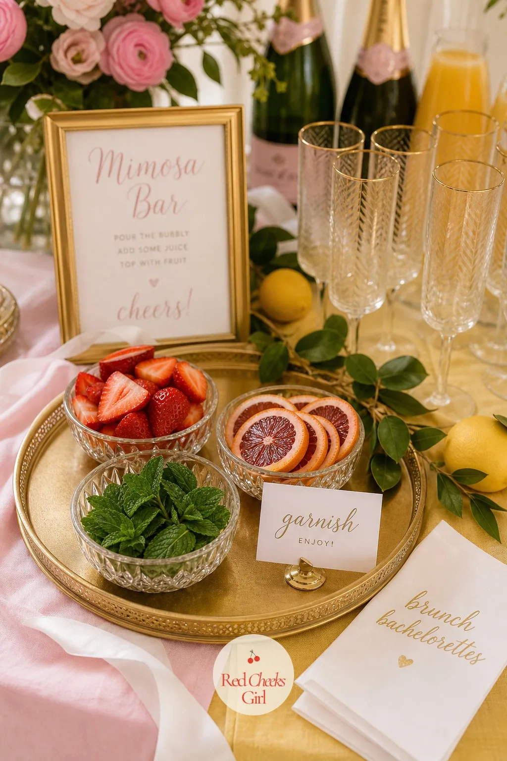 The Garnish Tray — The garnish tray is where the bar earns its photographs. Bachelorette brunch