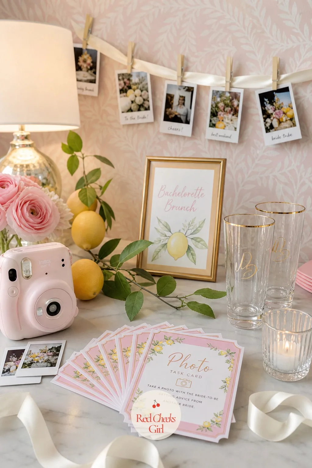 Instant Photo Task Cards — A brunch can run quiet if nobody gives it a nudge. Bachelorette brunch