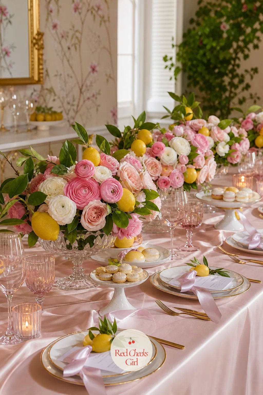 The Lemon Branch Centerpiece — Flowers that try to do everything at once end up looking like a shop display. Bachelorette brunch