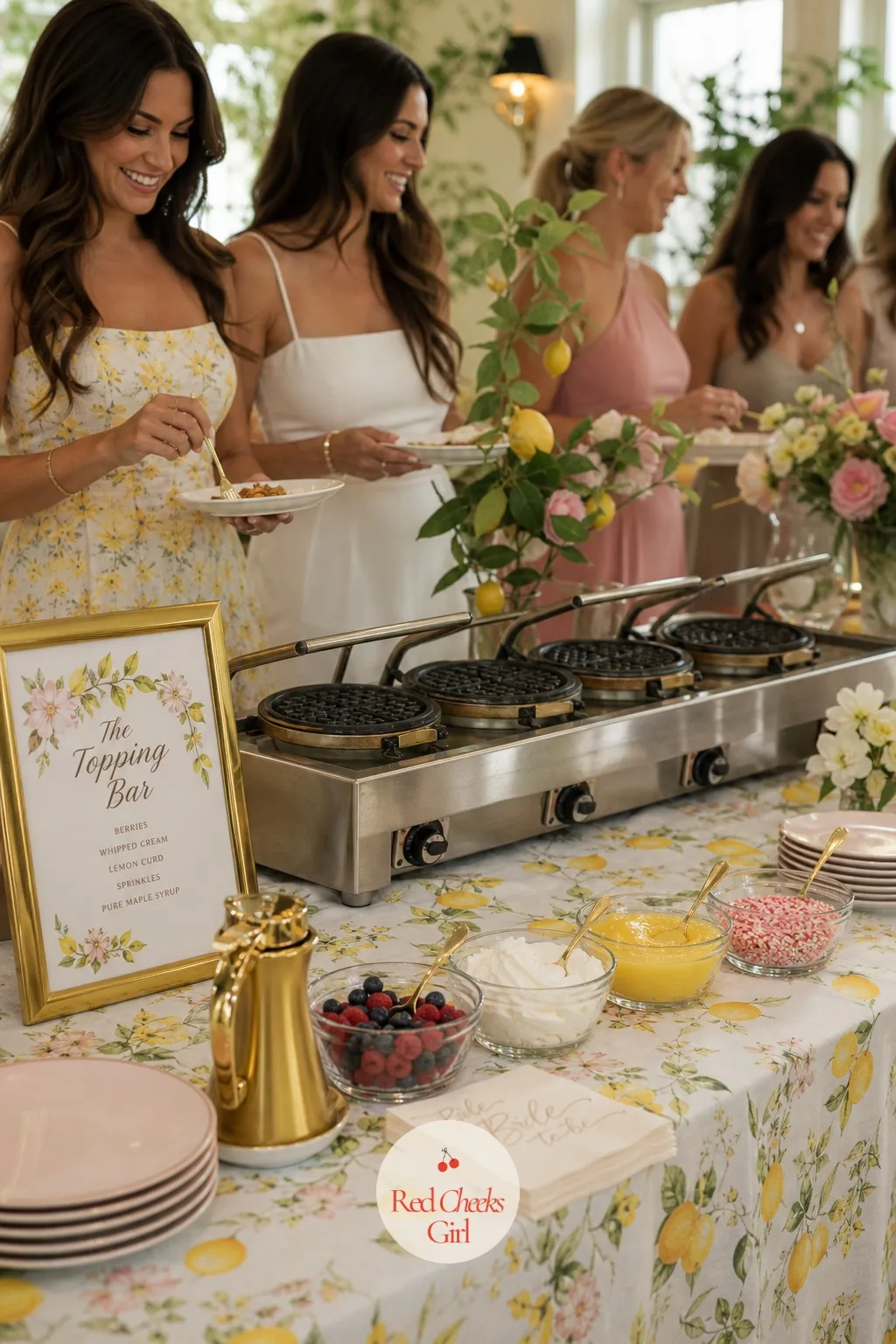 The Topping Bar — Plain syrup gets boring by the third waffle. Bachelorette brunch