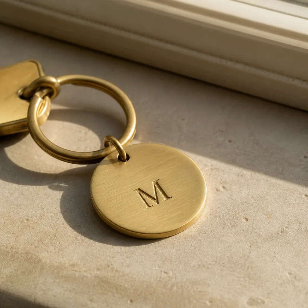 Engraved Keychain — This is the gift that rides along on her regular keys long after the hotel key cards get thrown away. Bachelorette party favors