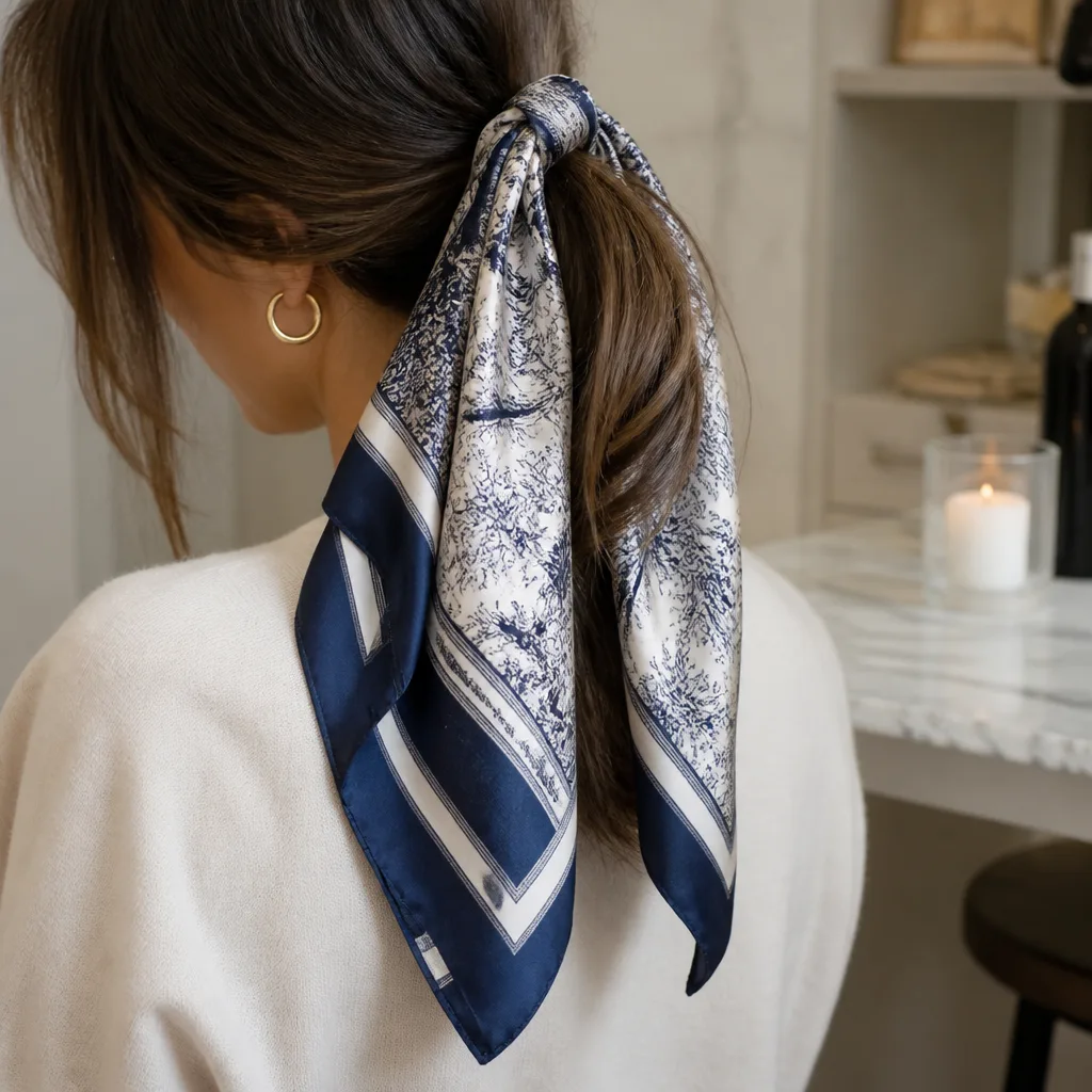 Satin Hair Scarf — A satin hair scarf, soft enough to sleep in without frizzing a fresh style overnight. Bachelorette gift bags