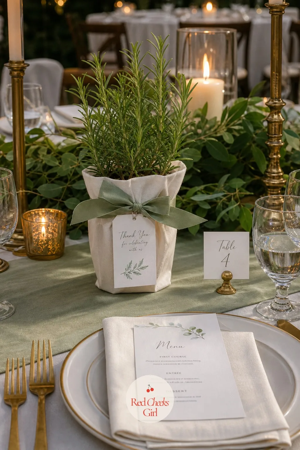 A Take-Home Herb Favor — Favors guests toss in a drawer and forget feel like wasted money. Backyard wedding ideas