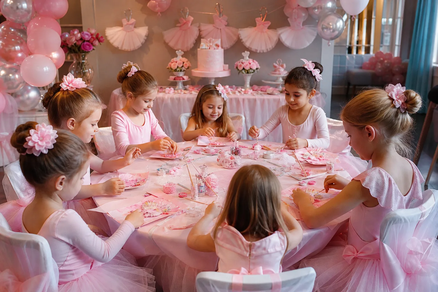 17 Ballerina Themed Birthday Party Ideas in Soft Pink for Little Dancers