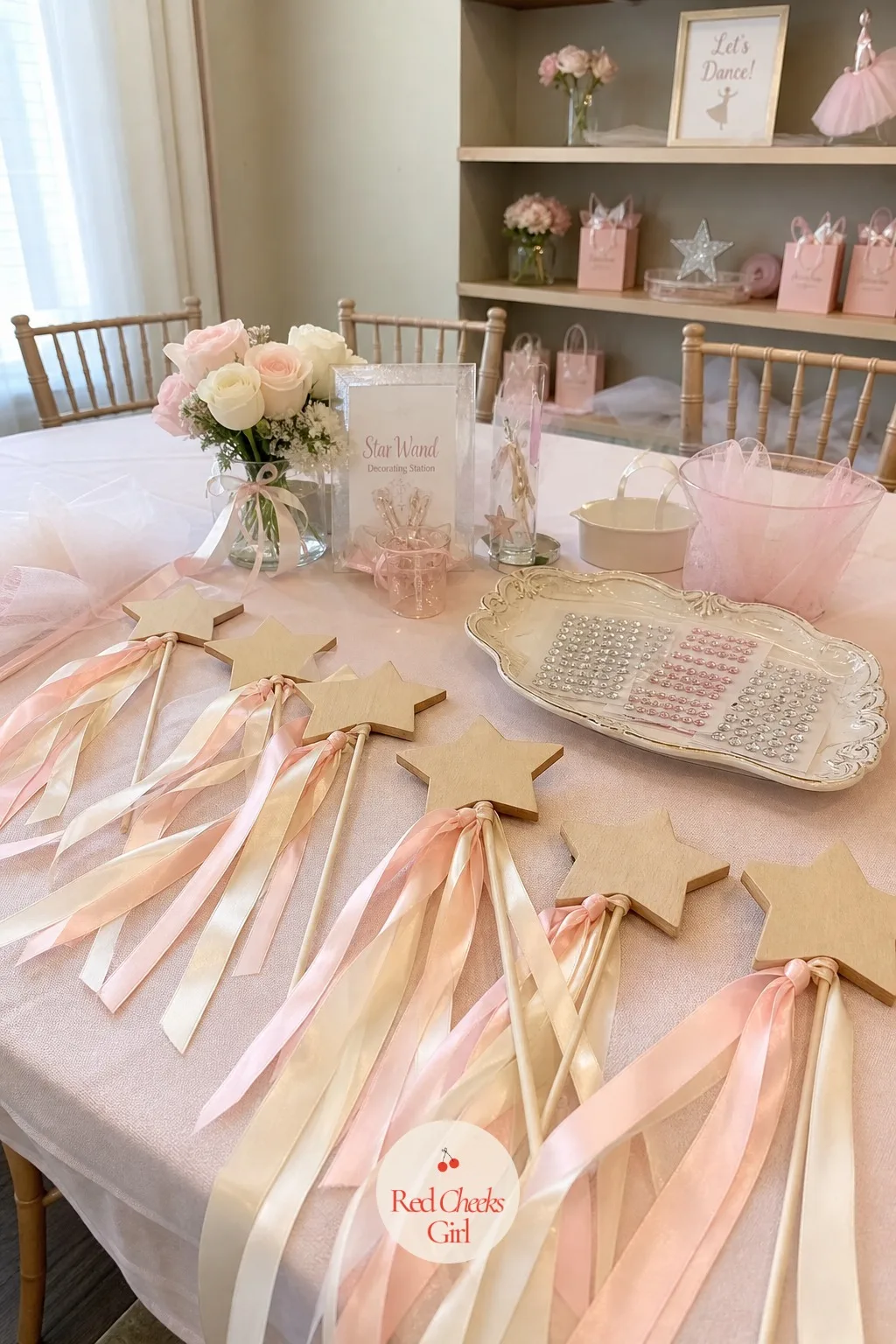 The Star Wand Decorating Table — Every tutu needs something to hold while it twirls, and a plain wooden dowel will not do for this crowd. Ballerina themed