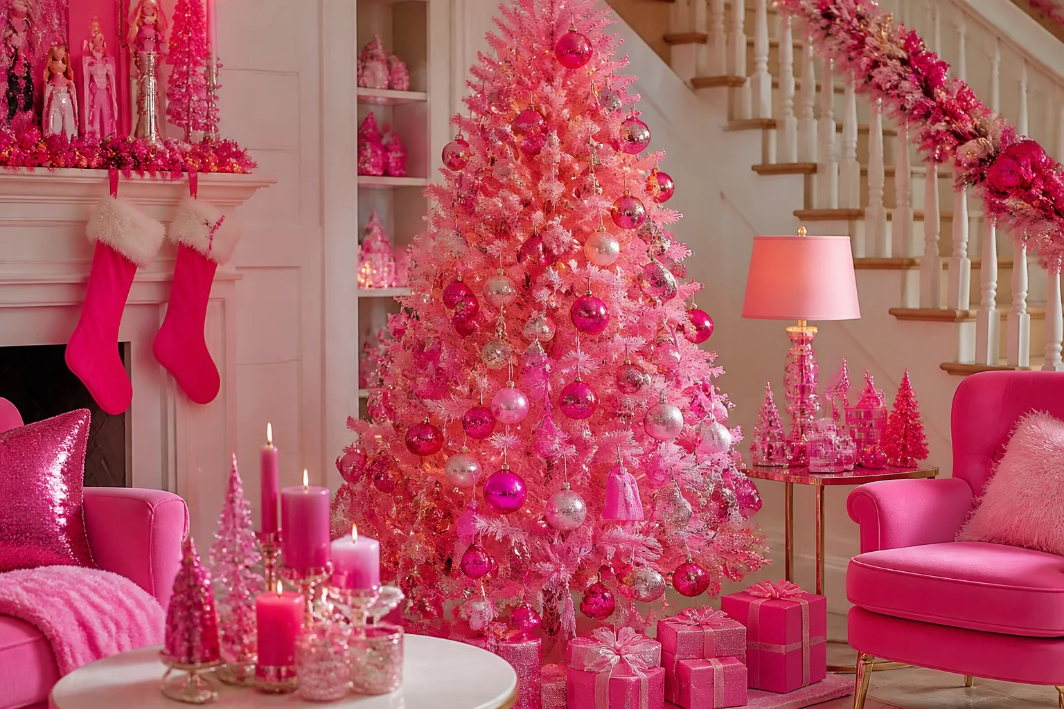 Barbie Christmas Decor: 24 Hot Pink Dreamhouse Ideas for Every Room of Your Home