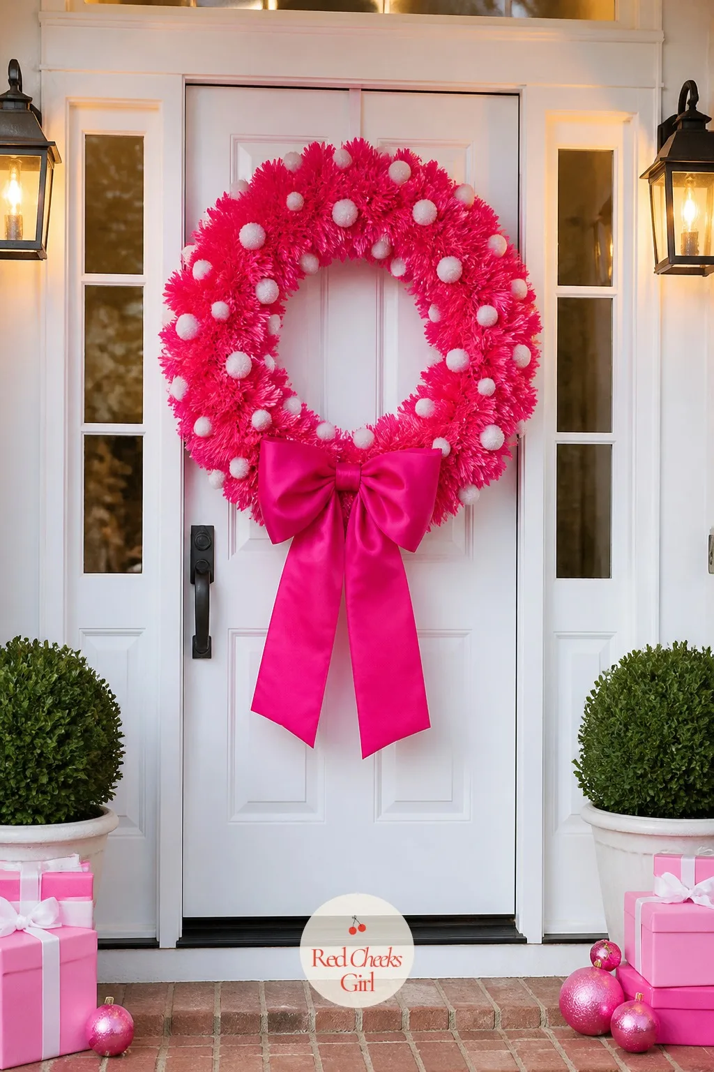 The Front Door, With a Wreath Big Enough to Read From the Car — This is the single object that decides what a visitor expects before the door even opens.