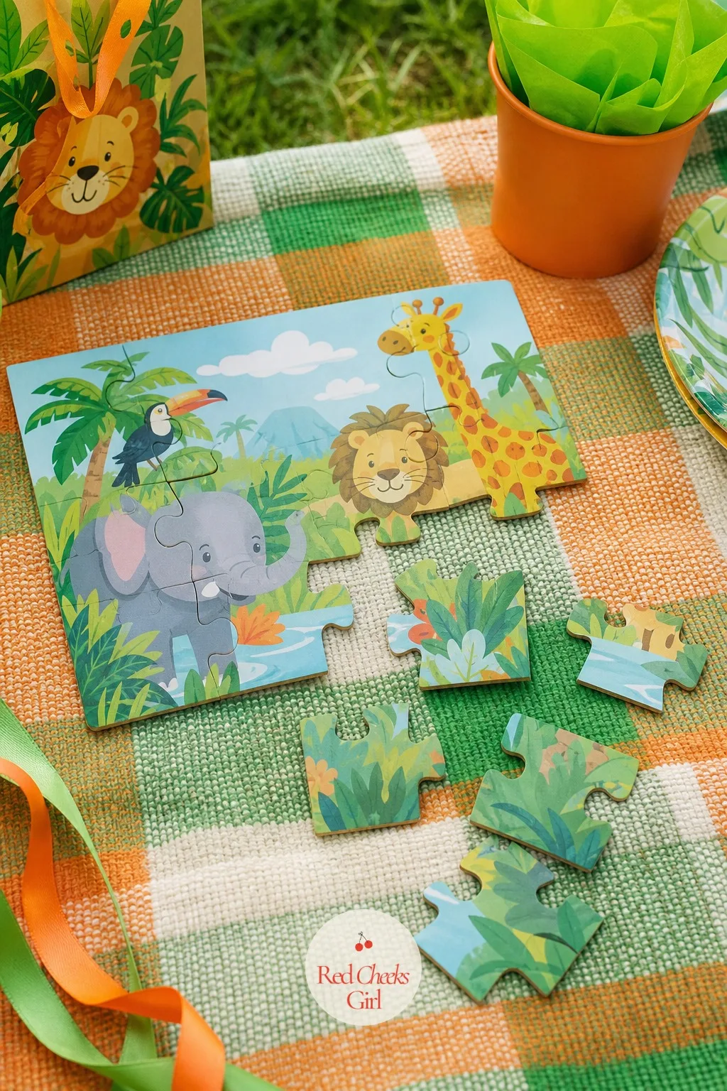 A Mini Jigsaw Puzzle Matched To The Theme — Something to do on a quiet afternoon beats something to lose within a week, and a forty eight piece puzzle sits in