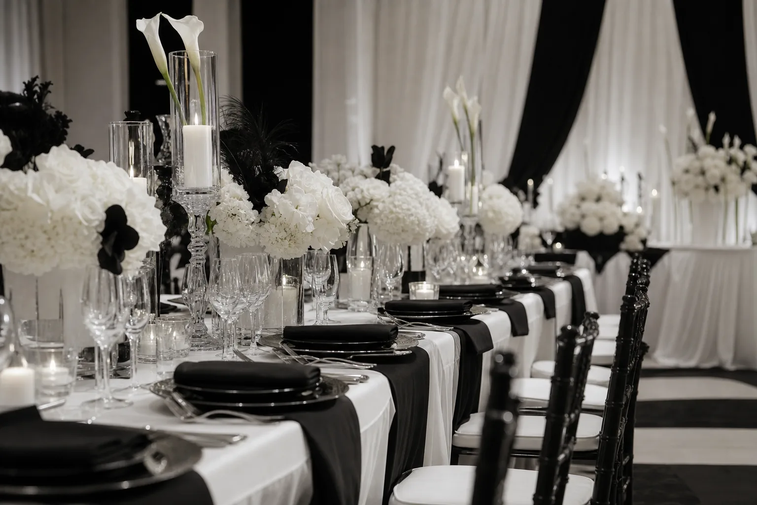27 Black and White Wedding Decor Ideas With Classic Contrast