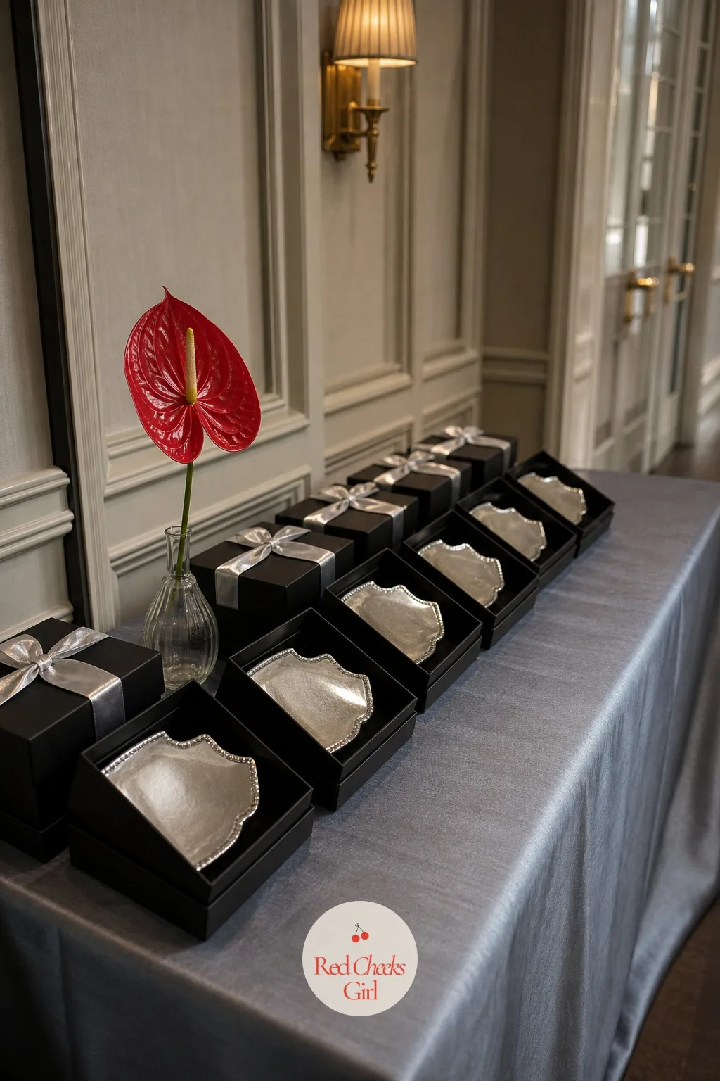 A Silver Trinket Dish Favor — A favor nobody uses again is money spent for nothing, but a small dish that actually holds keys or rings on a hallway table earns