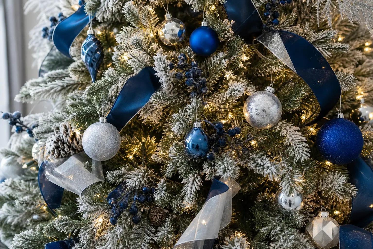 20 Blue and Silver Christmas Tree Ideas as Crisp as a Midnight Snowfall