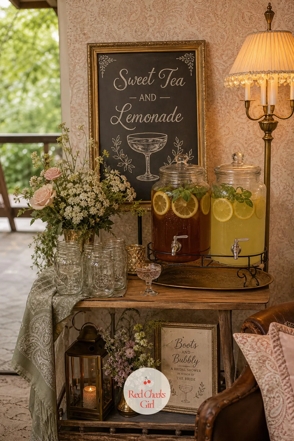Sweet Tea and Lemonade Stand — Not every guest wants the bellini, and a dry argument about it is worse than just setting out an alternative from the start.
