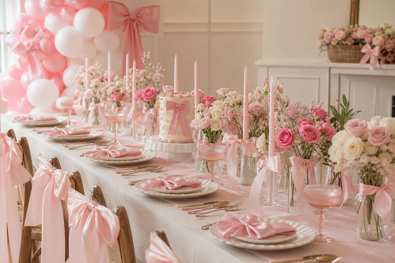 21 Bow Birthday Party Ideas With a Sweet Coquette Look