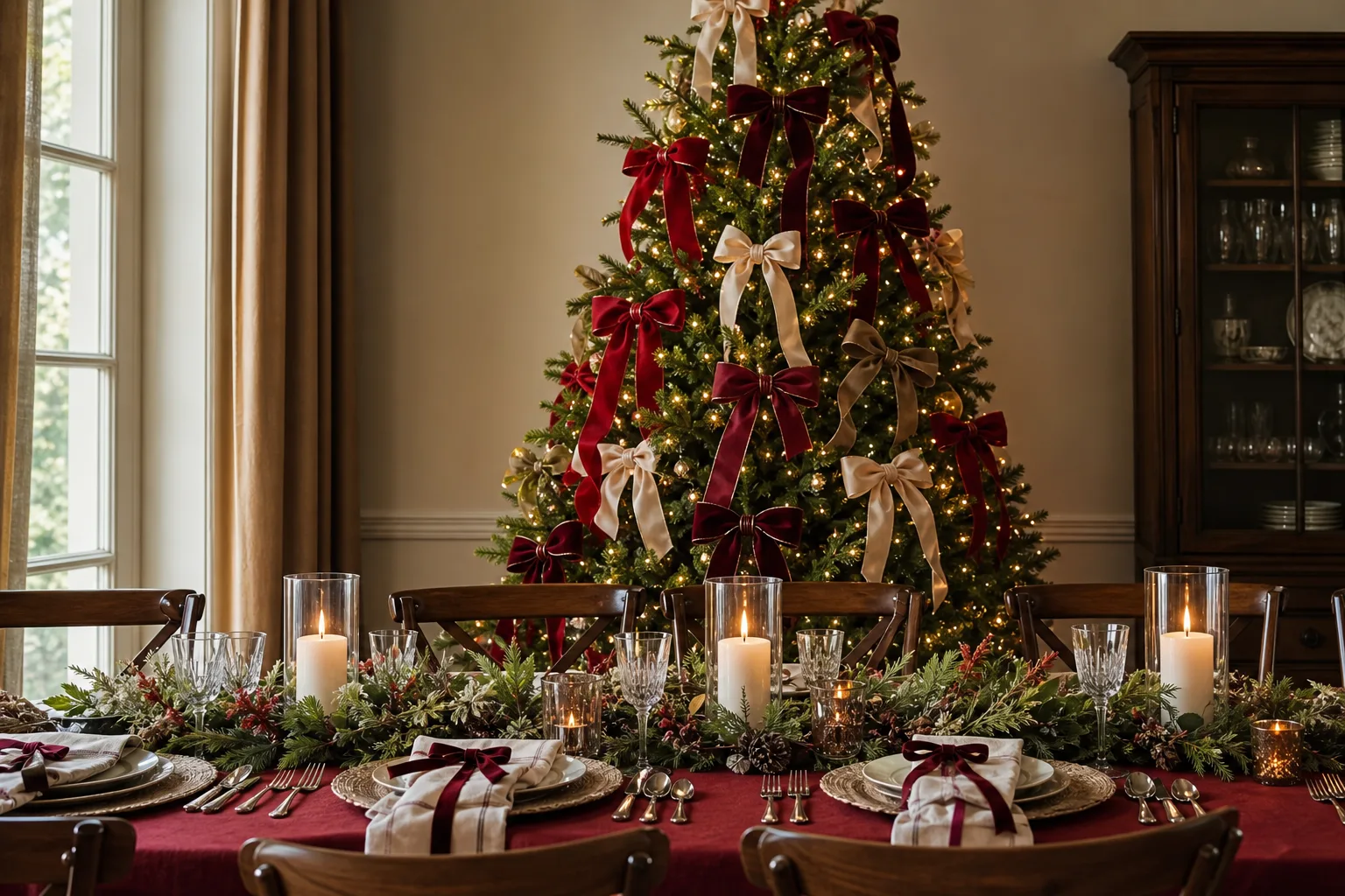 18 Bow Christmas Tree Ideas With Velvet Ribbon Everyone Is Tying On This Year
