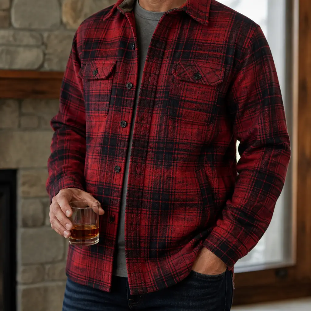 Flannel Shirt Jacket — Too warm for a shirt, too casual for a coat, this lives in the exact gap he keeps complaining about. Boyfriend christmas gift ideas