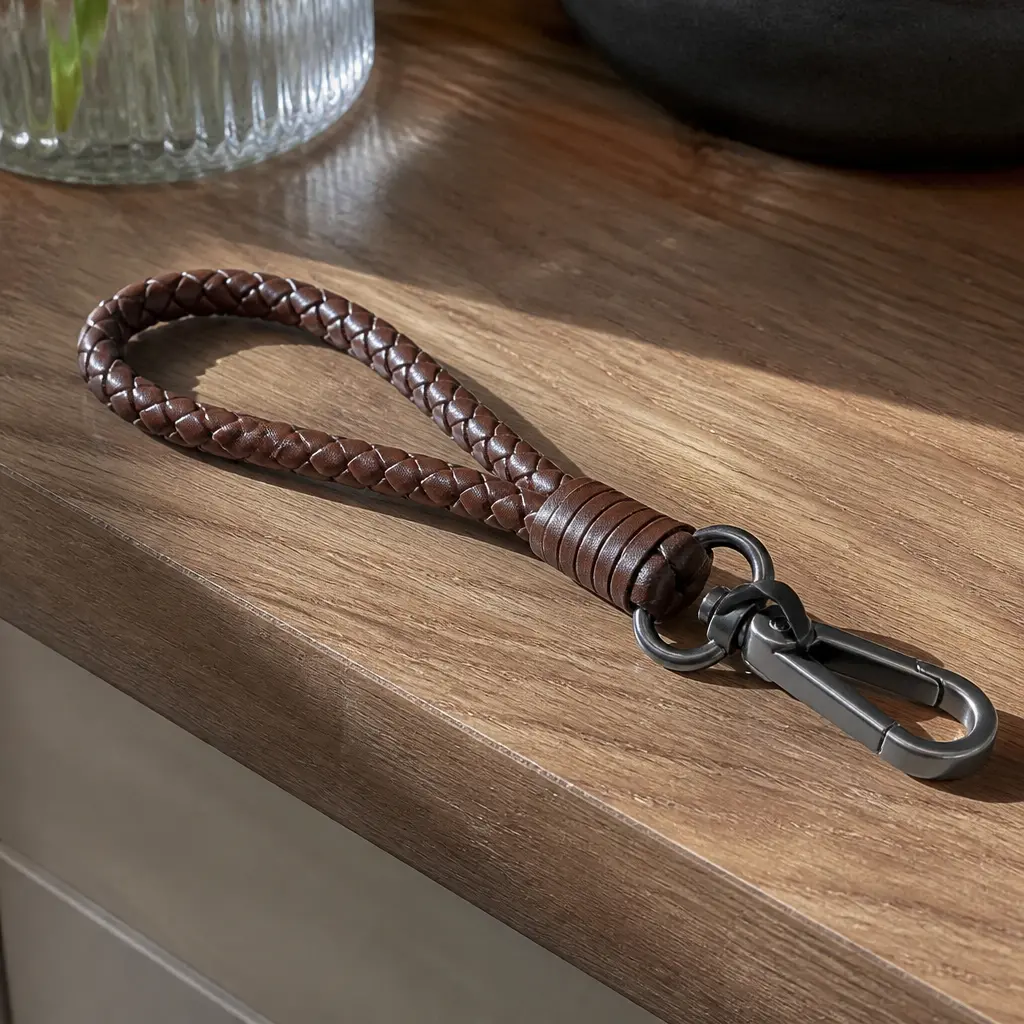 Leather Keychain — Small, simple, and genuinely nice to hold, this upgrades the one thing he touches every single day without fail. Boyfriend christmas gift