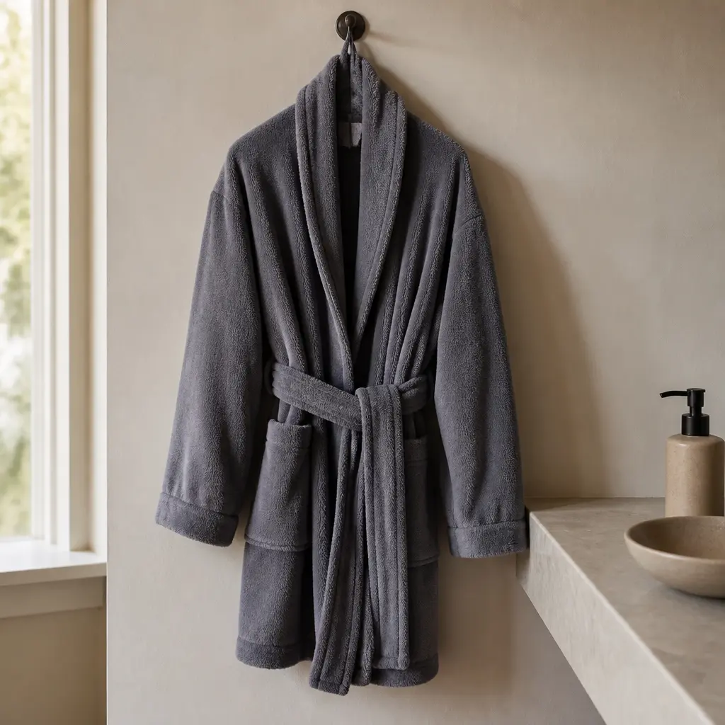 Plush Bathrobe — If he is still wrapping a towel around himself after a shower like a college student, it is time. Boyfriend christmas gift ideas