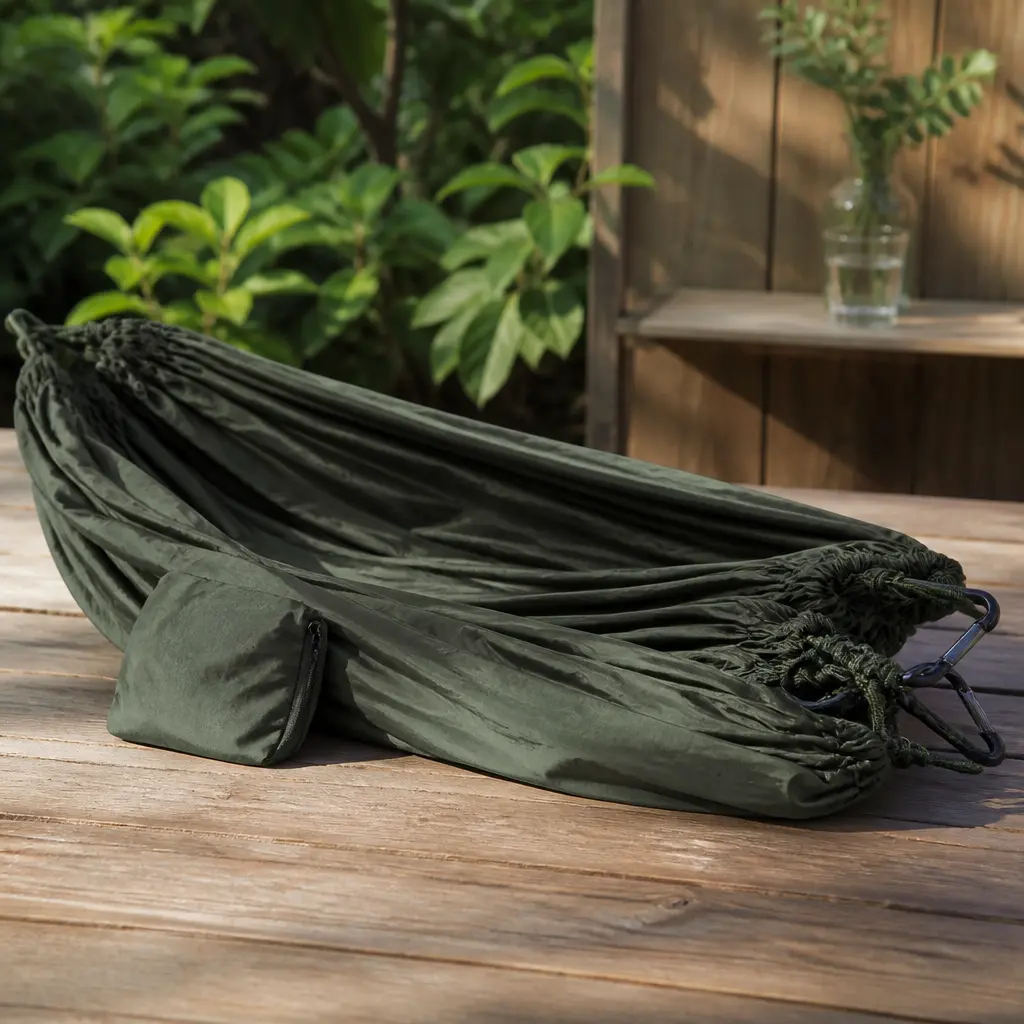 Portable Camping Hammock — If weekends outdoors are already his thing, this packs down to the size of a water bottle and sets up between any two trees.