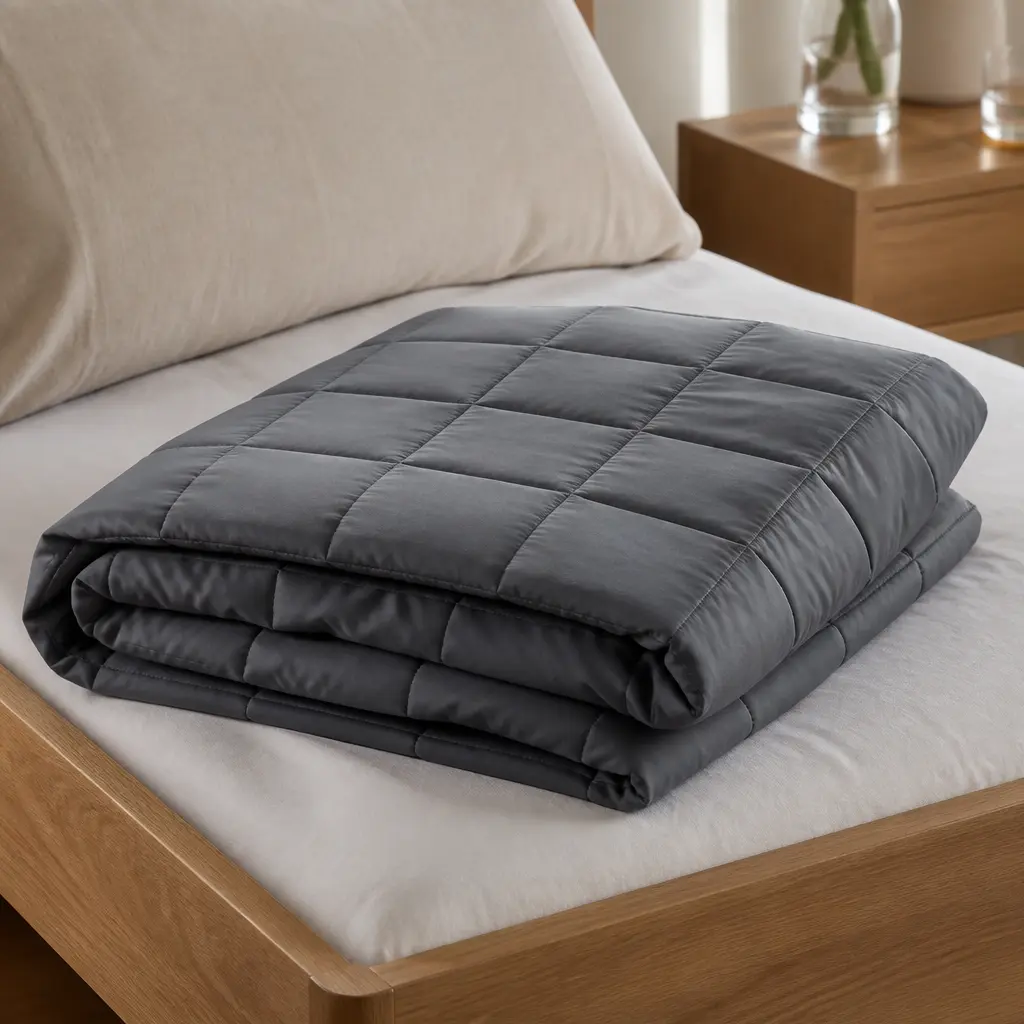 Weighted Blanket — If he struggles to switch off at night, the steady pressure of a weighted blanket does more than any app on his phone. Boyfriend christmas