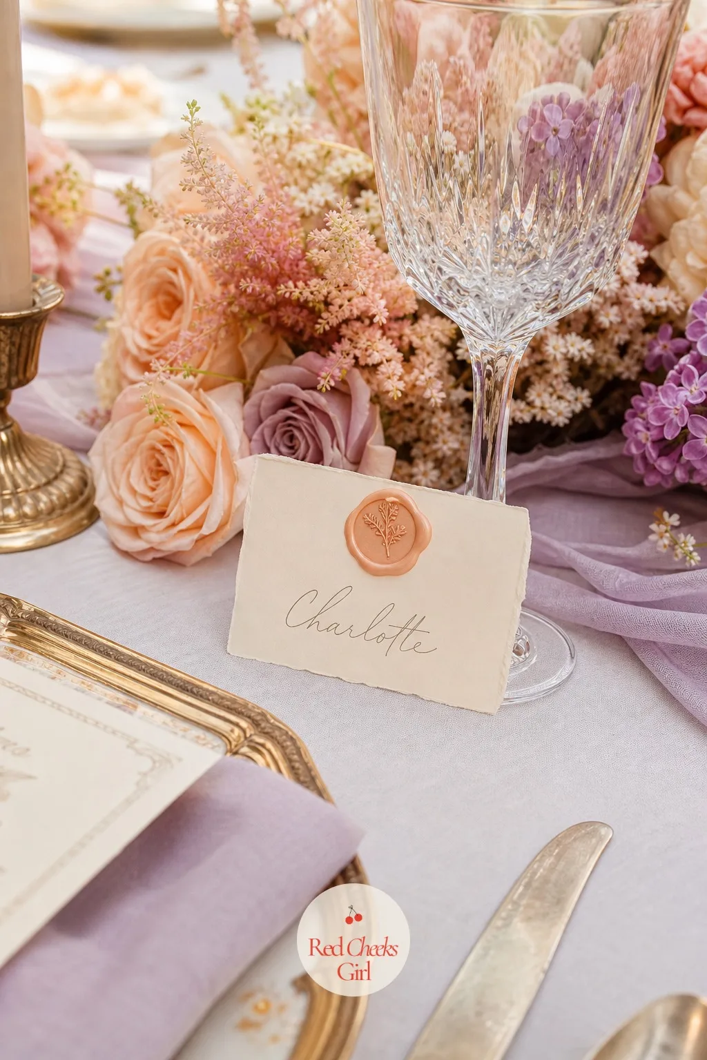Vintage Place Cards with a Wax Seal — A place card tells a guest two things at once, where to sit, and that someone thought about her specifically before the