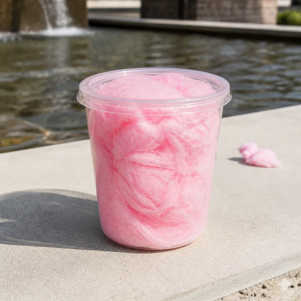 Cotton Candy Cups — Nothing about cotton candy pretends to be practical, and that is exactly why it works for an afternoon that is not meant to be either.