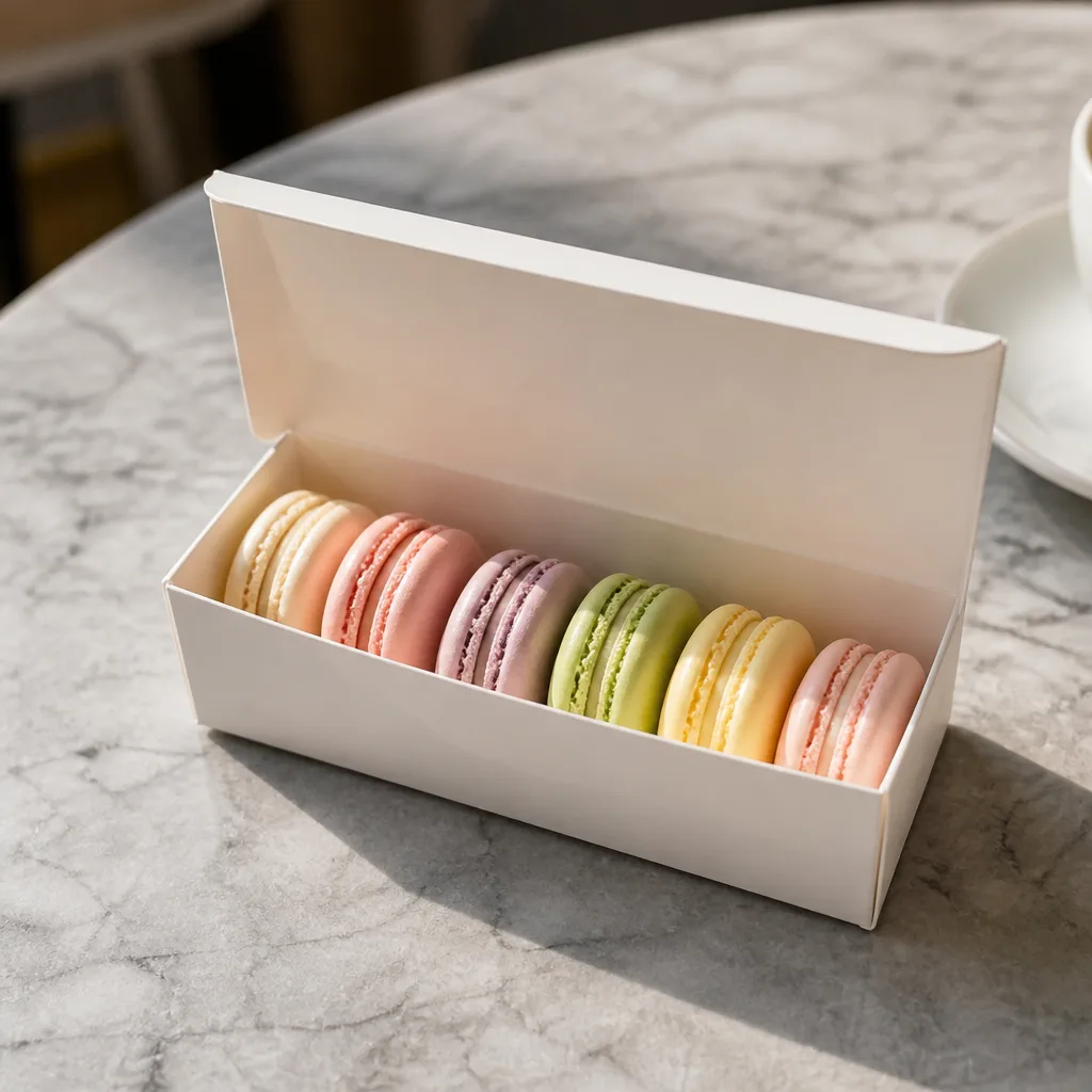 Macaron Boxes — A tiny box of macarons looks like it cost more than it did, which is exactly the trick of a good favor. Bridal shower favors