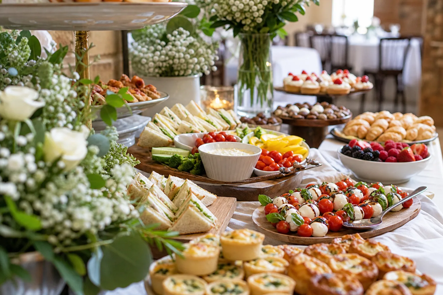 30 Bridal Shower Food Ideas Guests Can Eat Between Gifts