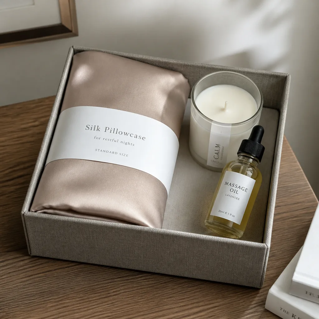 Bedroom Gift Basket — The last basket on this list is also the smallest, the kind that slides neatly under a card and still means something. Bridal shower gift