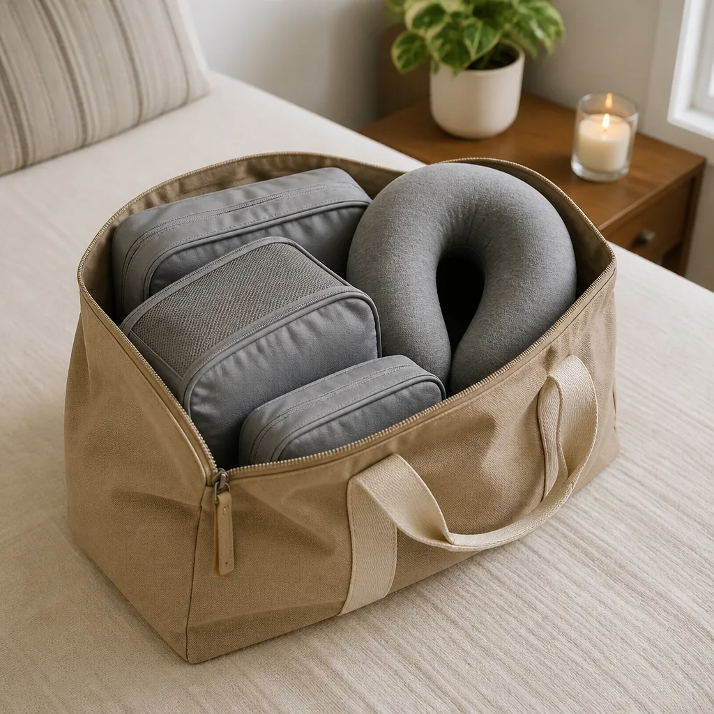 Honeymoon Travel Basket — Folding shirts into a suitcase at midnight before an early flight is never romantic, however excited she is about where she is going.