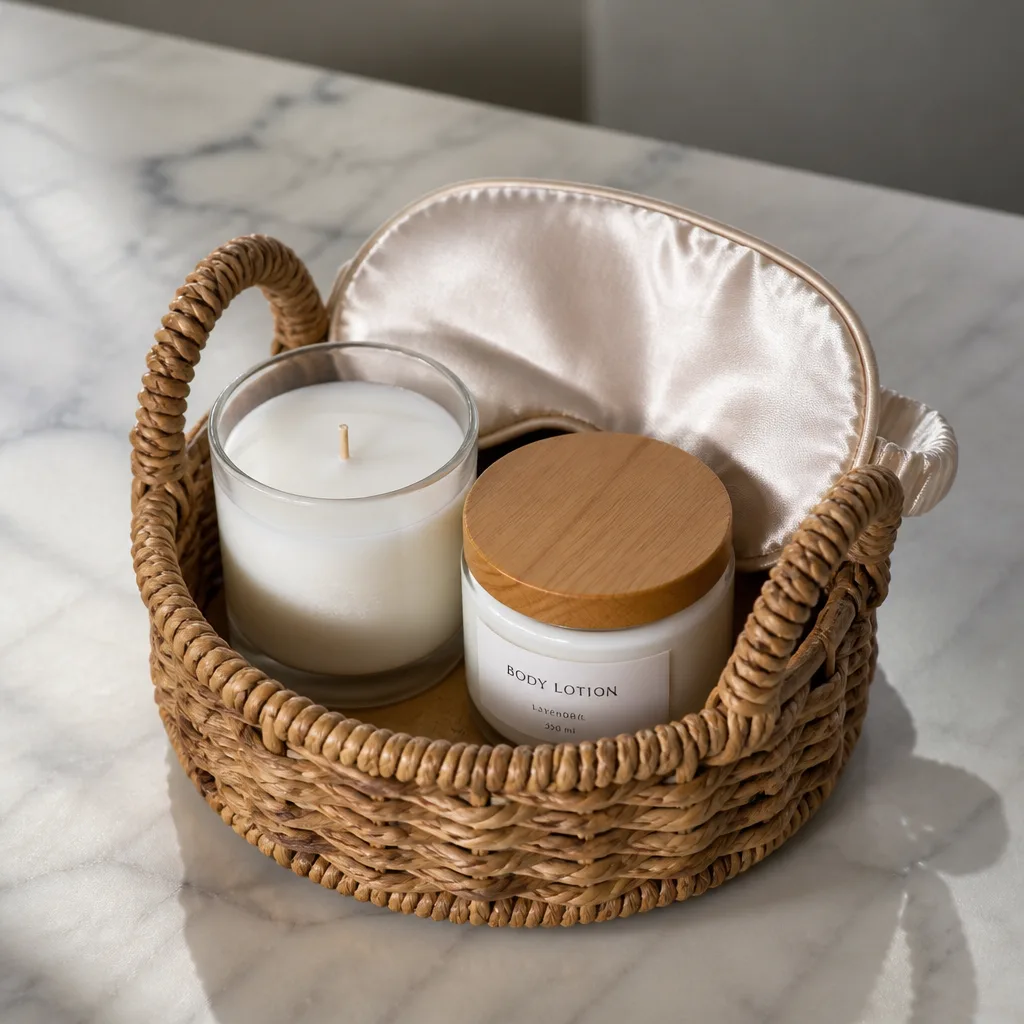 Self Care Basket — Between dress fittings and seating charts, she has stopped doing anything just for herself. Bridal shower gift basket