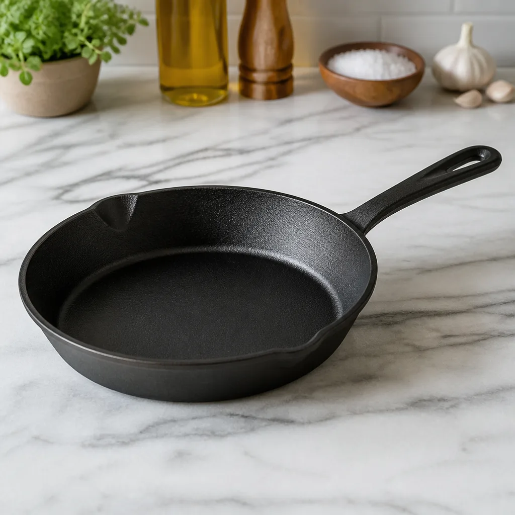 Cast Iron Skillet — Every newlywed kitchen is missing one pan that can go from searing a steak to finishing in the oven, and a thin nonstick pan simply cannot