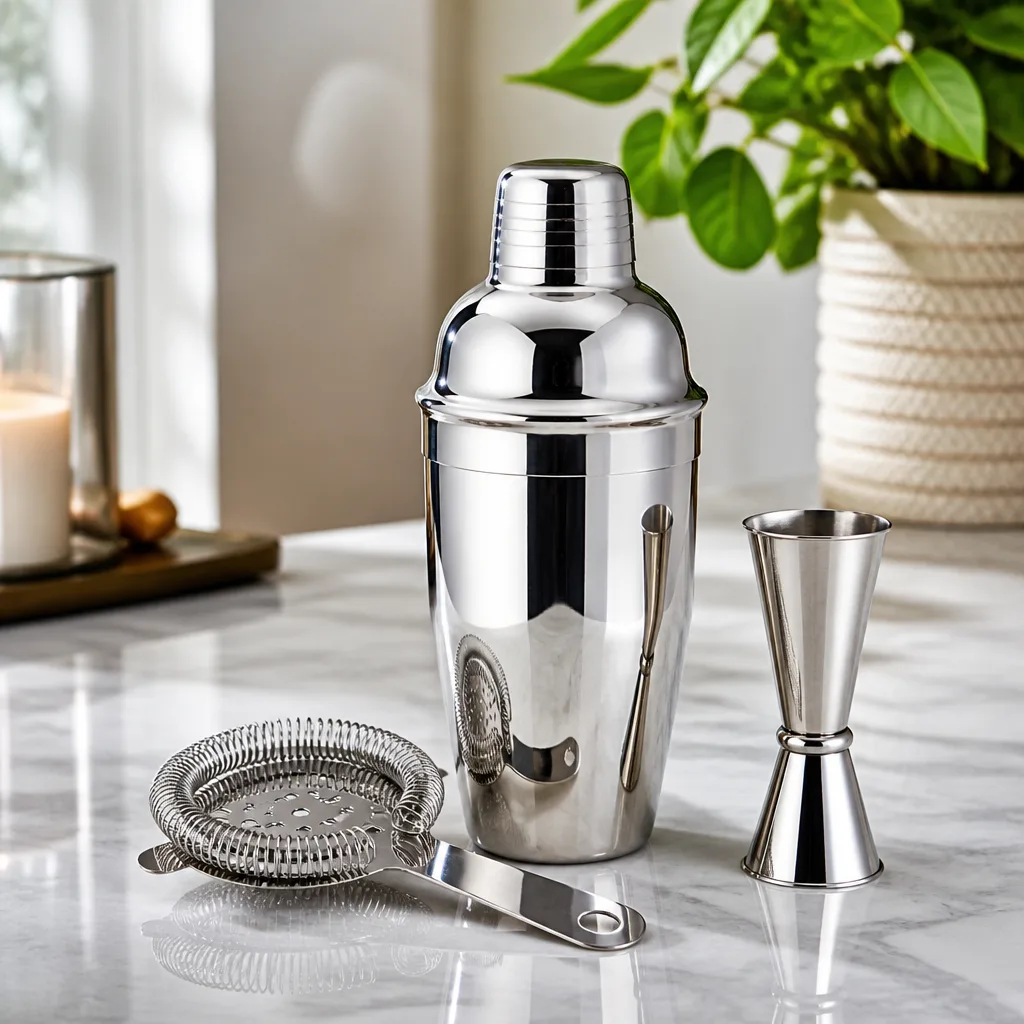 Cocktail Shaker Set — She has made exactly one cocktail in her life and it involved a lot of guessing and a mess on the counter. Bridal shower gifts for bride