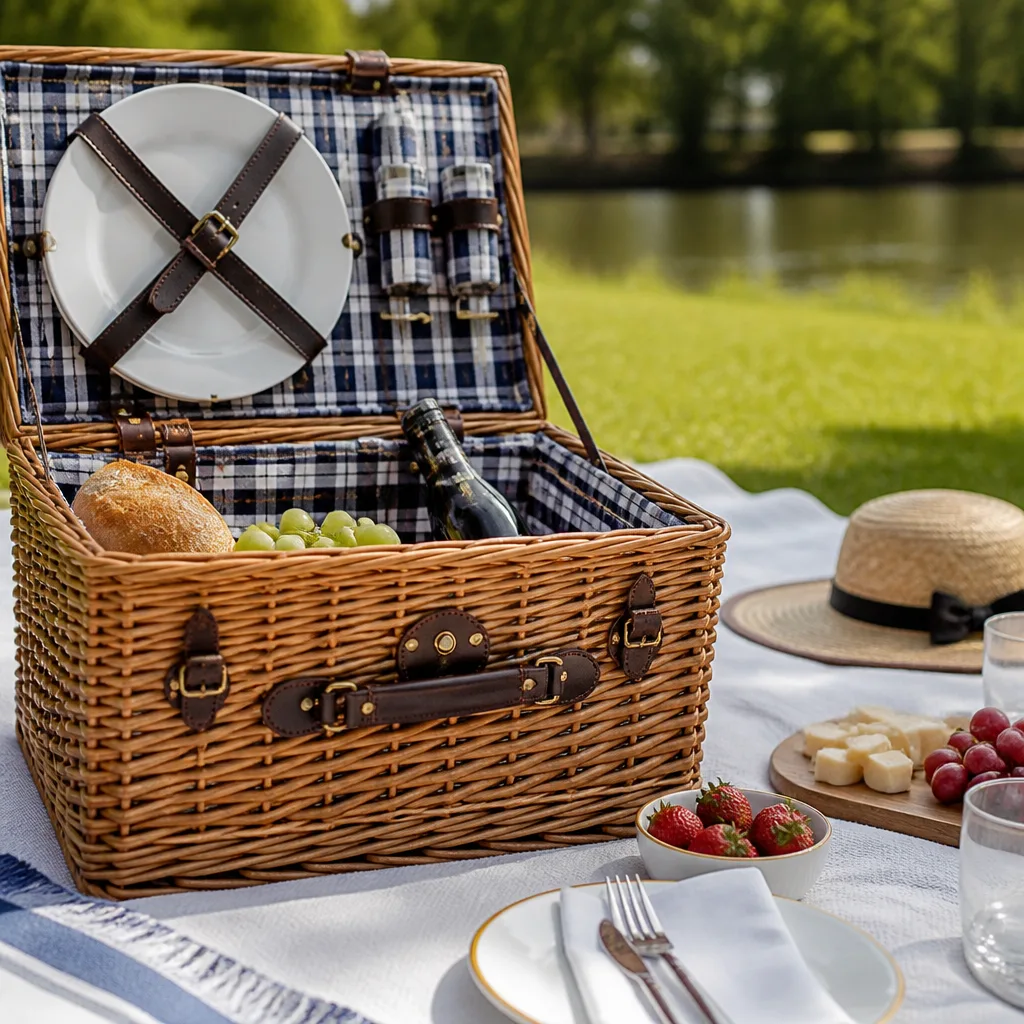 Picnic Basket for Two — Married life needs a few rituals that have nothing to do with the apartment, and a picnic is one of the easiest ones to actually keep