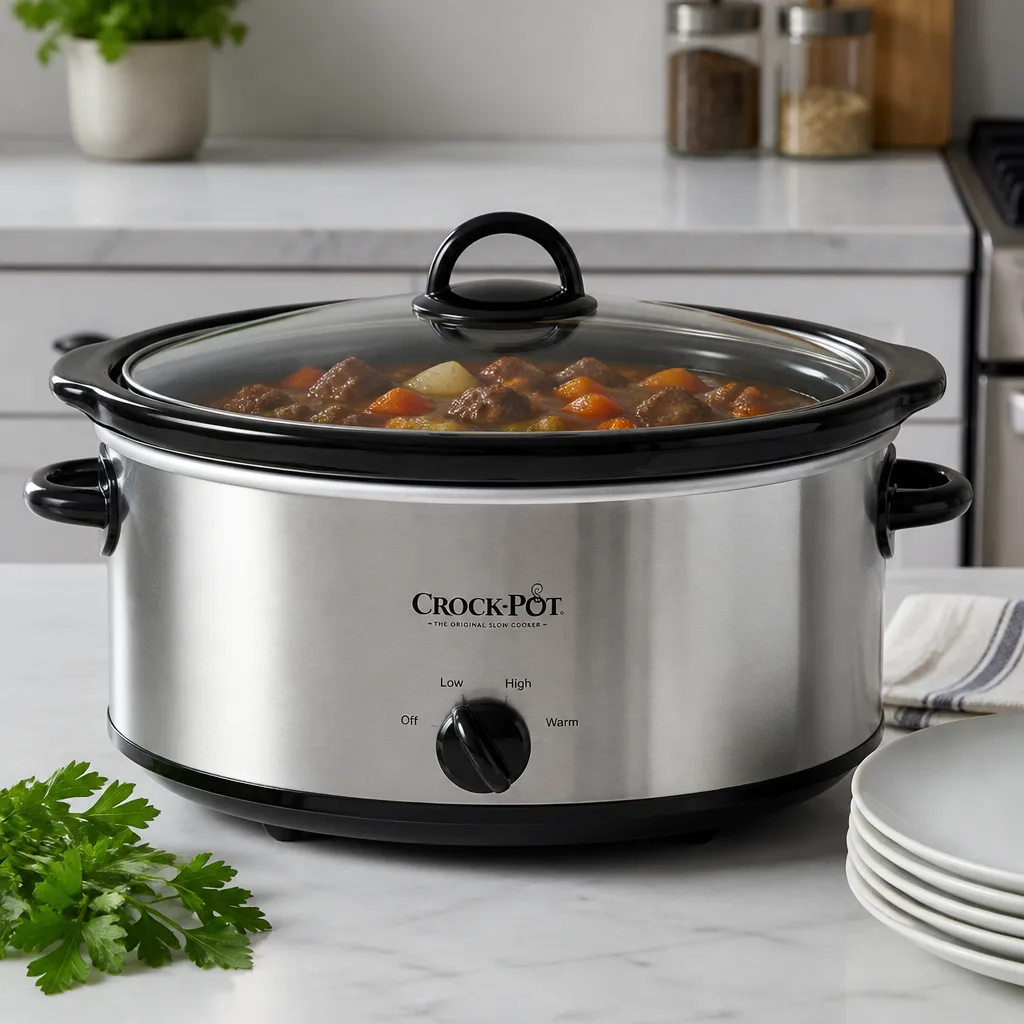 Slow Cooker — Between wedding planning and a full-time job, the last thing she wants after work is an hour at the stove. Bridal shower gifts for bride