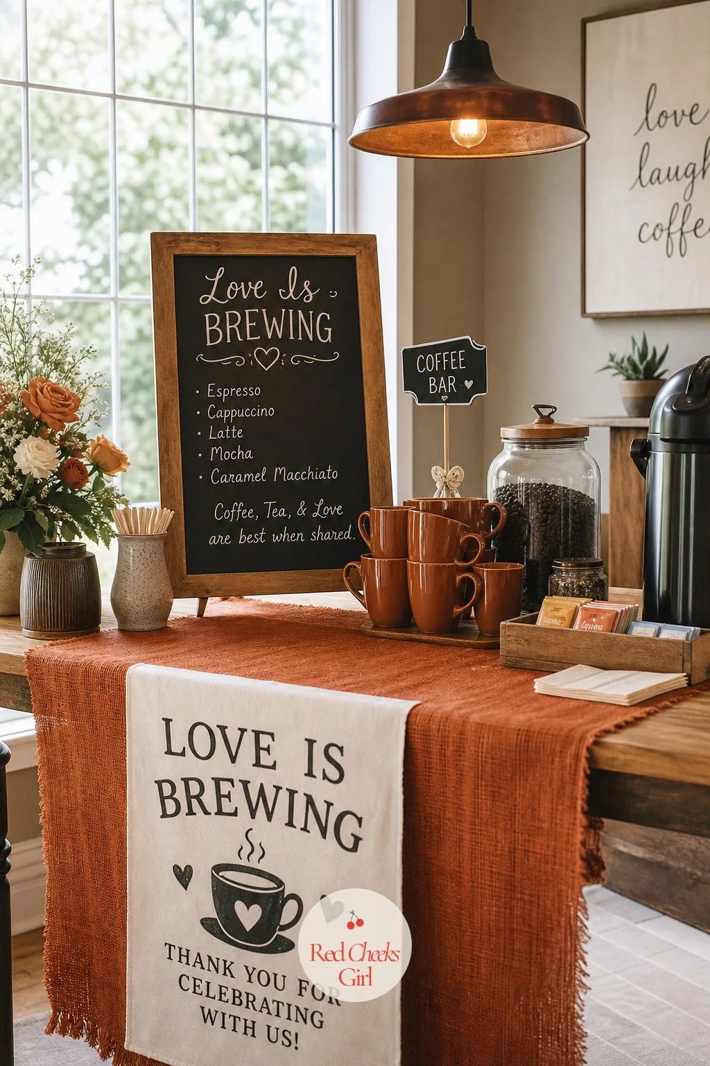 Love Is Brewing — For the bride who runs on a flat white and does not pretend otherwise. Bridal shower themes