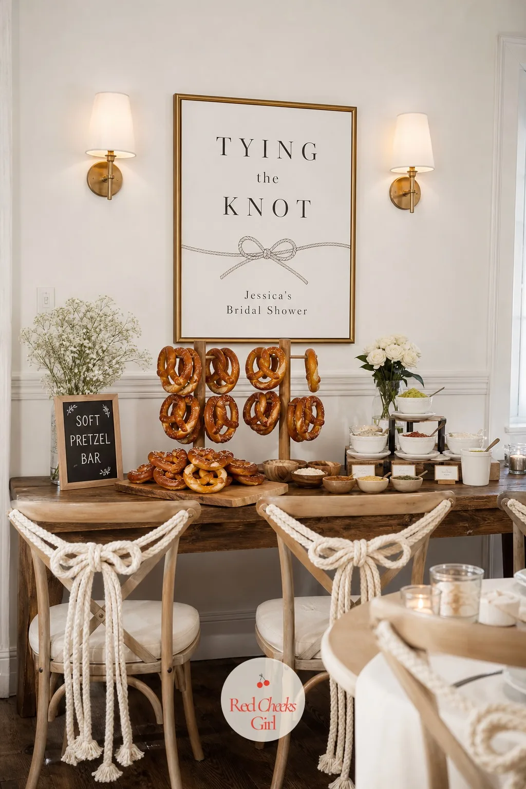Tying the Knot — The pun does the heavy lifting here, which is a relief when you are short on time: rope, in soft cream cotton cord rather than anything