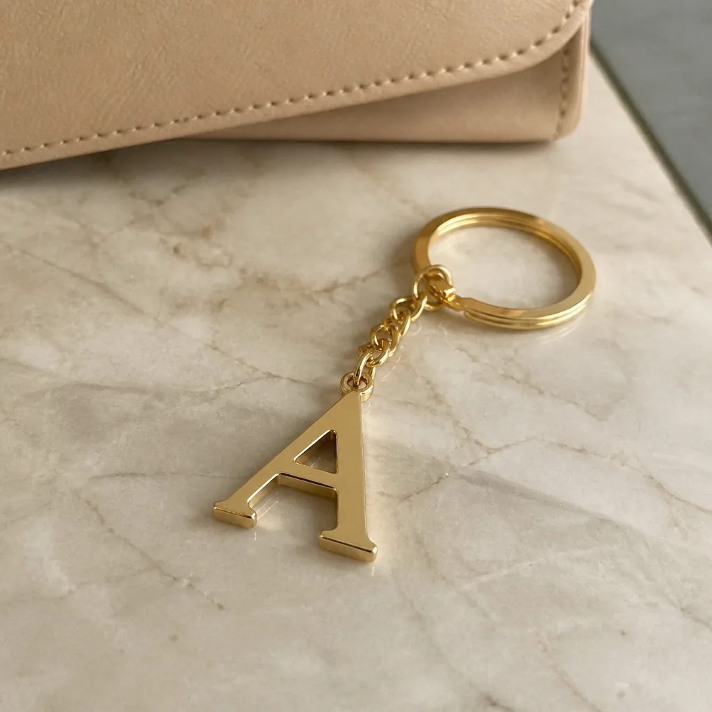 Initial Keychain — Not every personal touch needs to be worn. Bridesmaid proposal box ideas