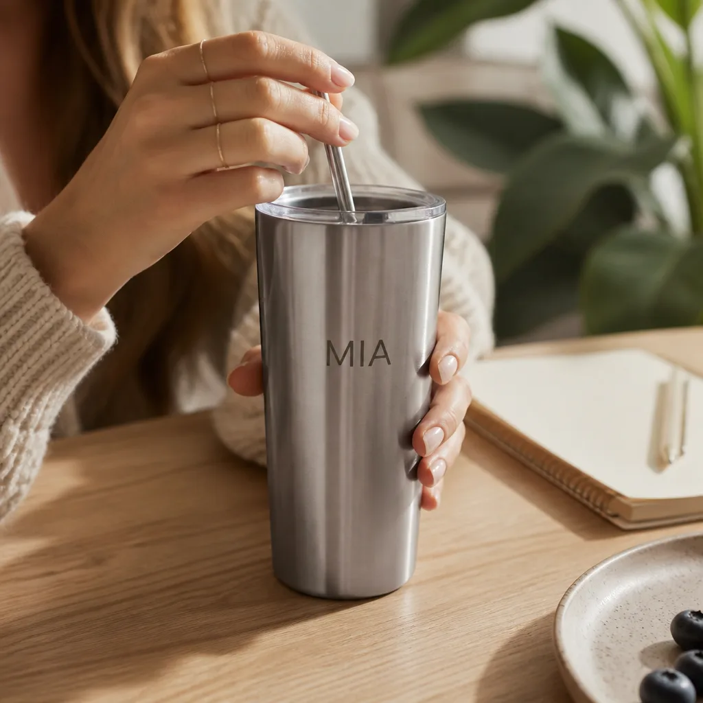 Name Tumbler — For the friend who is always somewhere with a coffee in hand, a tumbler with her name on it goes to work, to the gym and eventually to every