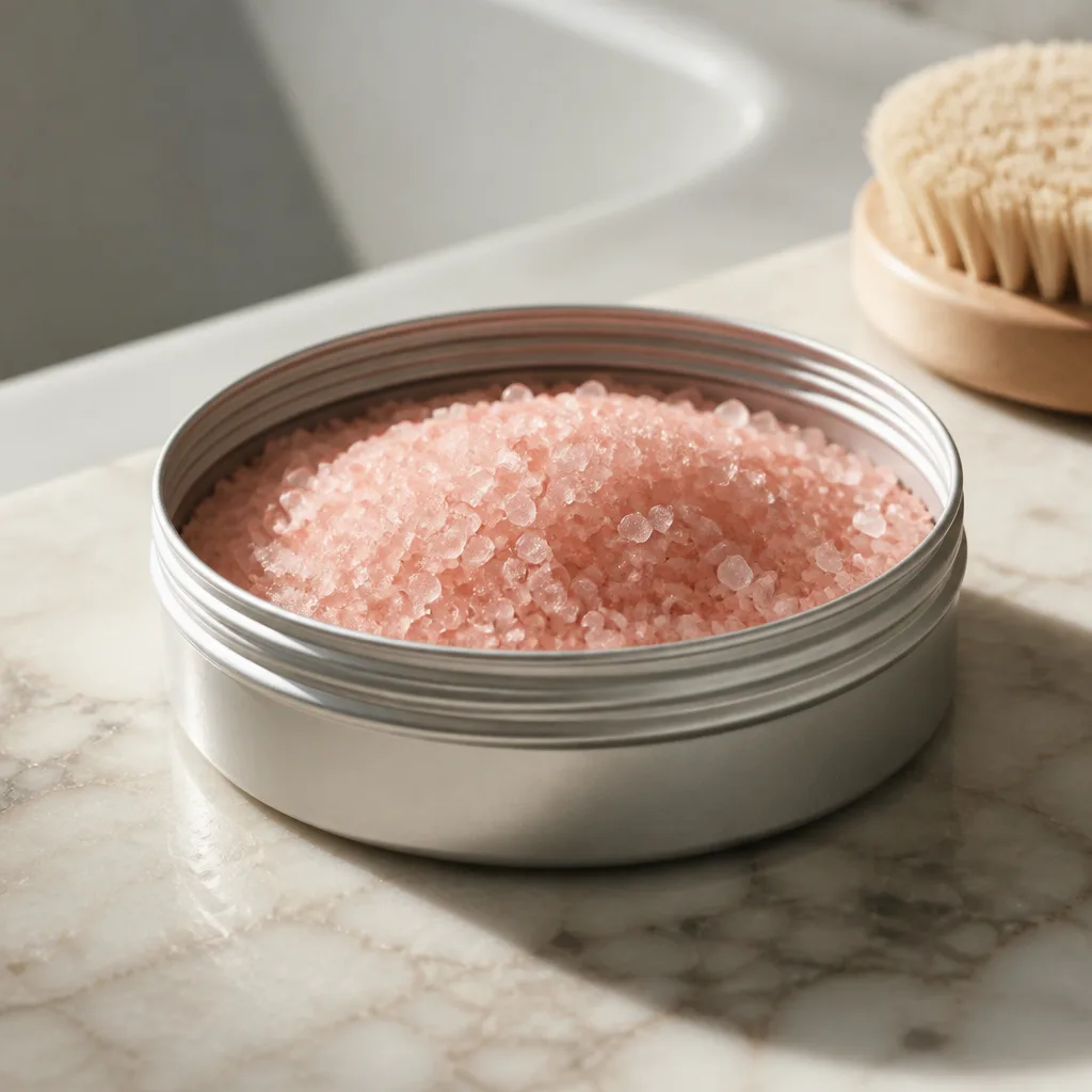 Spa Bath Salts — A small tin of bath salts is permission to actually sit in the tub for twenty minutes instead of showering and moving on, which most brides to