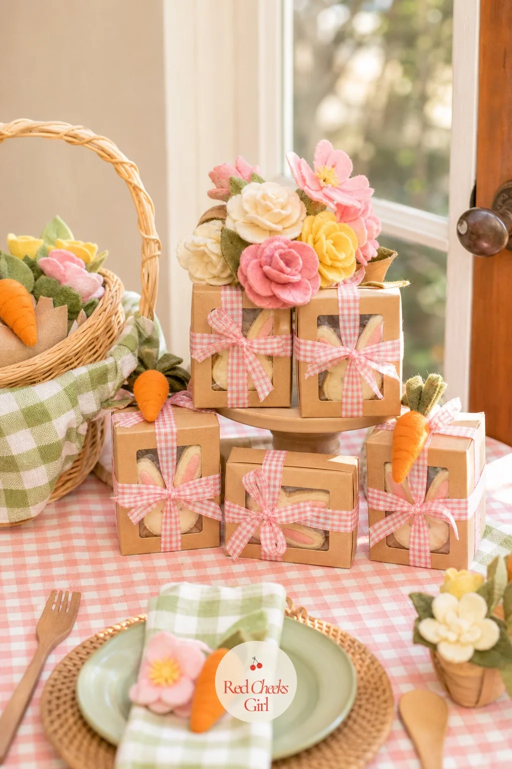 Bunny Ear Cookie Take-Home Box — The last bite of the party should be as pretty as the first. Bunny birthday party