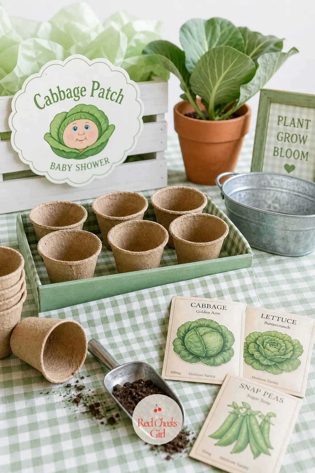 Paper Pot Seed Planting Table For A Mess-Free Version — Soil and good clothes do not always mix, especially at a shower where guests arrive dressed up. Cabbage