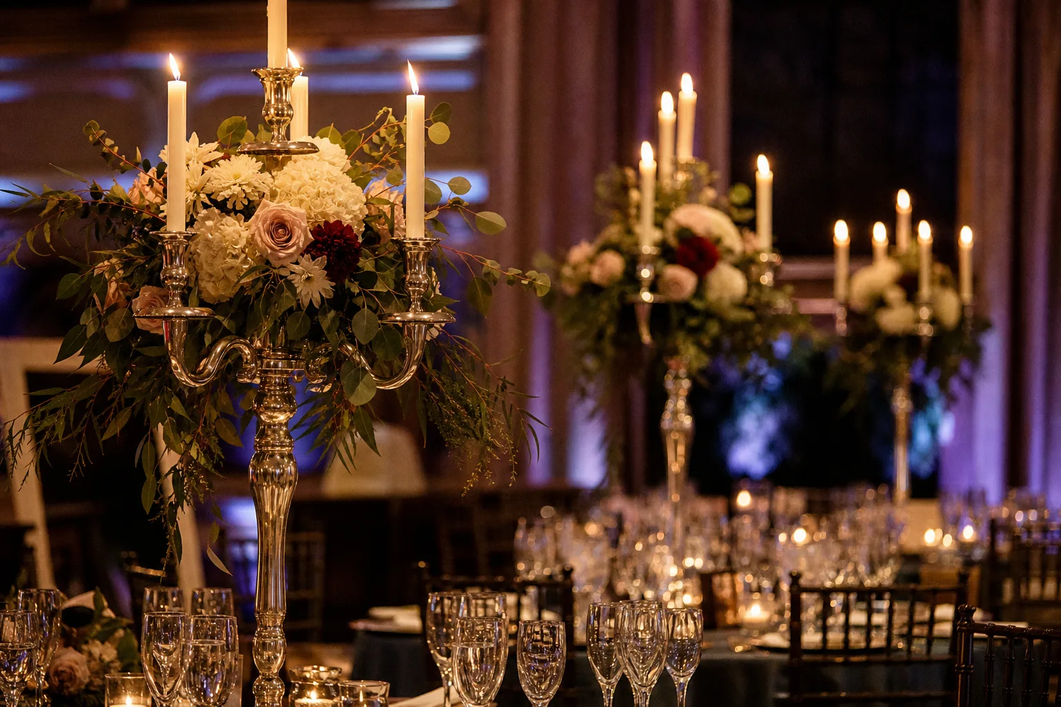 20 Candelabra Wedding Centerpieces for Tall Dramatic Tables