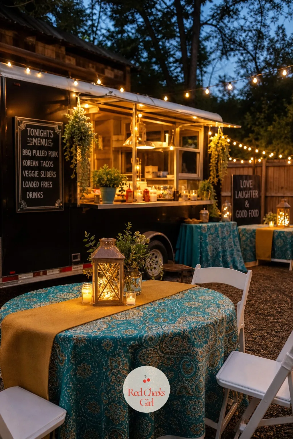 Food Truck Night — There is no faster way to show visiting family what the couple actually eats on a normal week than parking a favourite local truck in the