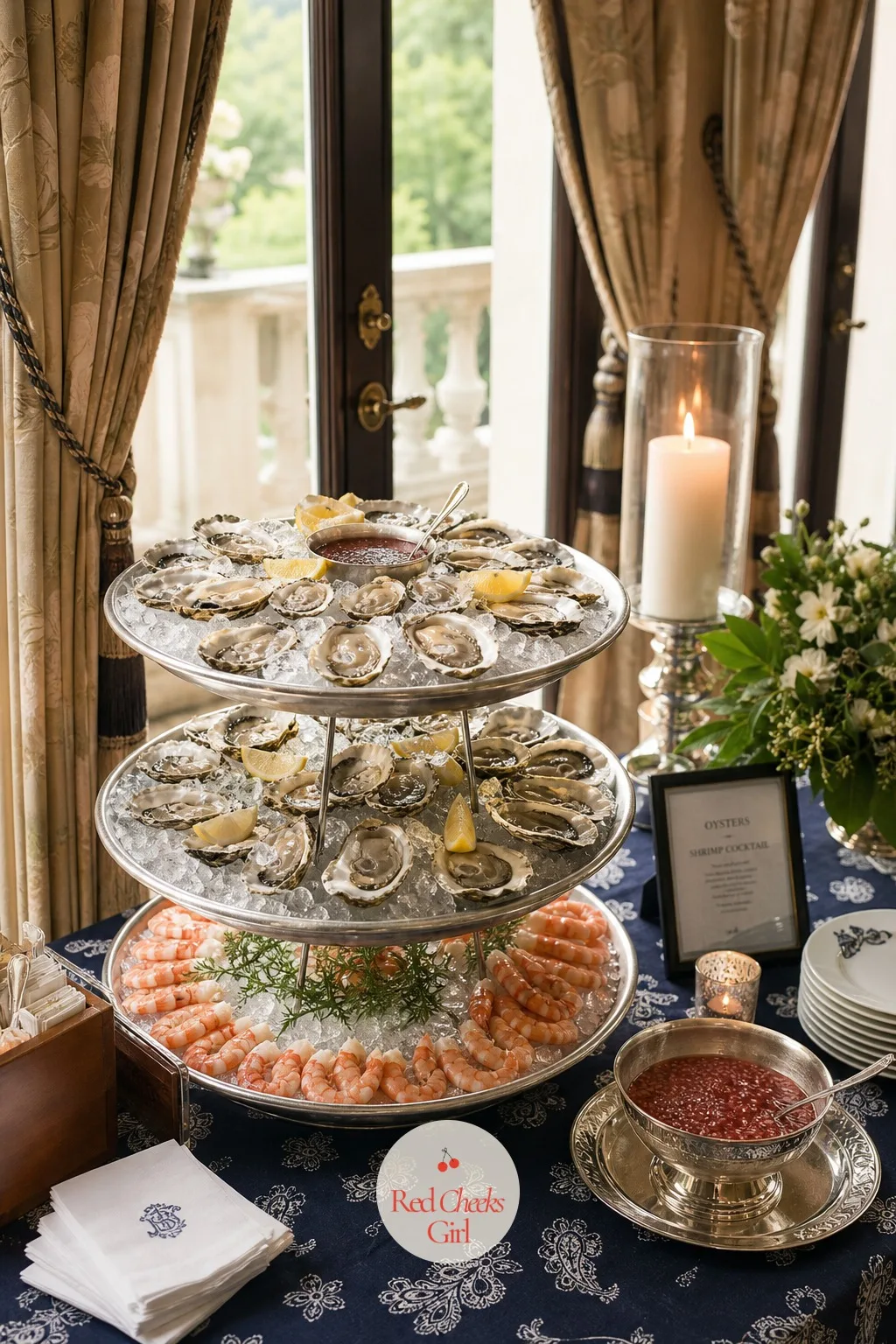 Oyster Raw Bar — For a group that wants seaside without the mess of a full boil, a raw bar keeps things tidy and a little glamorous, oysters and shrimp bedded