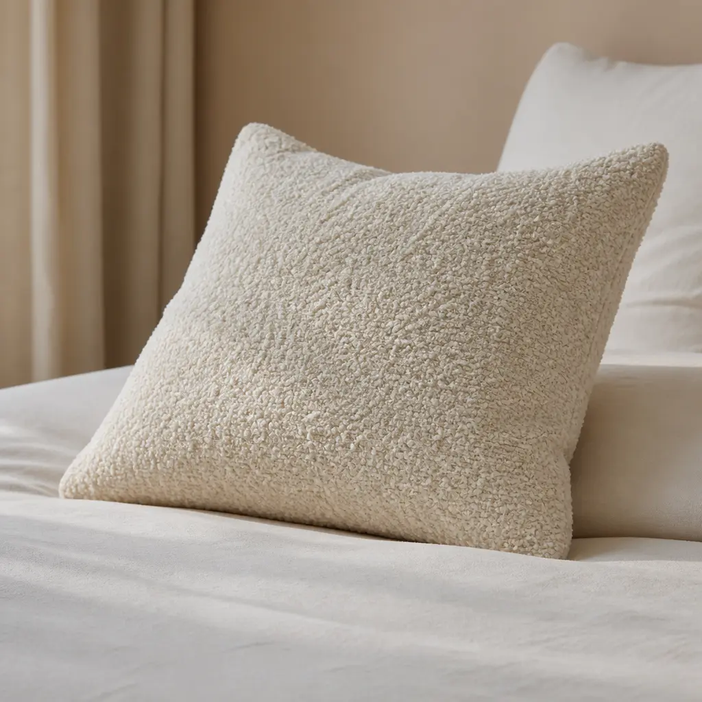 Boucle Throw Pillow — One textured pillow does more for a plain sofa than an entire new slipcover. Cheap christmas gift ideas