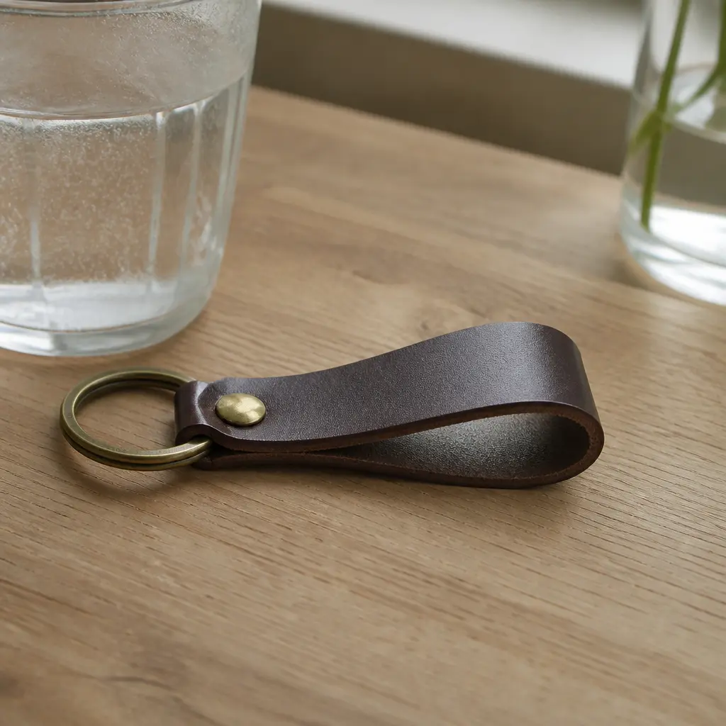 Leather Keychain — Small, genuinely useful, and the kind of thing he will clip his keys to within the hour instead of leaving it in the box. Cheap christmas